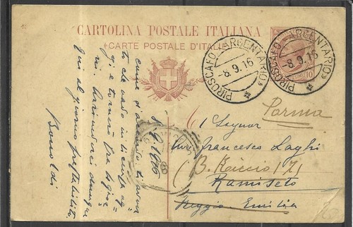 1915 piroscafo argentario - 1915, su