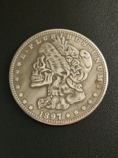 Morgan Skull Coin (intagliato)
