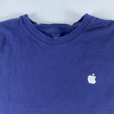 Apple T Shirt Uomo Blu Medio