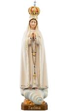 Statua della Madonna di Fatima in Legno della Val Gardena Varie Dimensioni