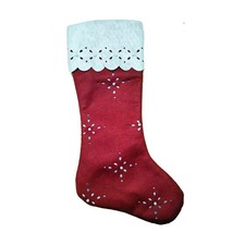 Empty Beaded Wool Sock 36cm