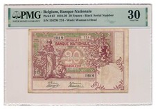 Banconota BELGIO 20 franchi