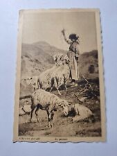 Cartolina 1931 La pecoraia Stefano Bruzzi Francobollo 20 cent. Accademia Navale