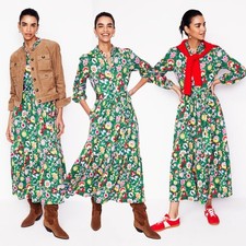 Boden abito a strati floreale salice 6 lungo bosco erba fiorente vite