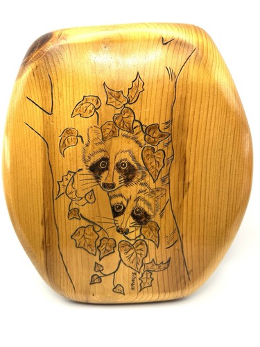 Pirografia procione legno - pirografia,