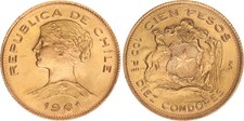 Cile 100 Pesos Oro 1961