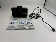 Fotocamera digitale istantanea Polaroid nera stampante integrata testata. 30 colpi. Ottime condizioni