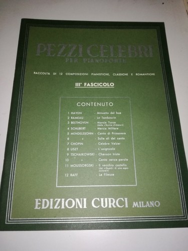 Pezzi celebri fascicolo - pezzi, per