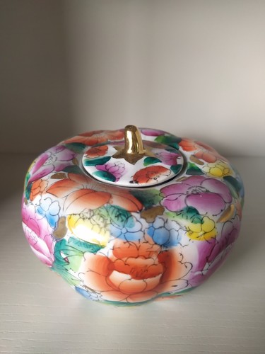 Vaso zucca fiorita - fiorita, porta