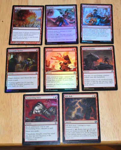 Mtg red foil - red, sorcery