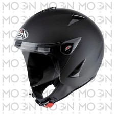Casco demi jet - airoh, nero