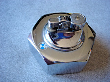briquet de table boulon BMW vintage en acier chromé années 60