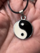 Yin Yang Necklace.Lobster Claw