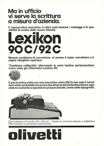 Olivetti lexikon 90c - 90c-92c, 1