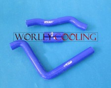 Blue silicone radiator hose