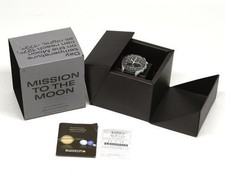 Omega x Swatch Moonswatch SO33M100 nero con scatola testato Giappone usato F/S