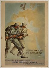 BOCCASILE CARLO ERBA SA MILANO DIRIGENZA E MAESTRANZE  CARTOLINA POSTA MILITARE