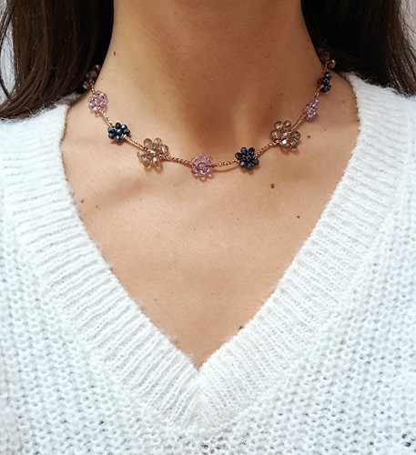 Collana girocollo fatta mano - girocollo,