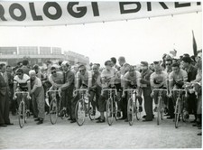 1955 PALERMO - CICLISMO 37°Giro d'Italia - Squadra BIANCHI alla partenza *Foto