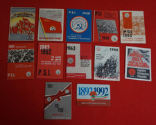 Lotto 12 tessere tessera Partito Socialista Italiano vari anni 50 60 etc