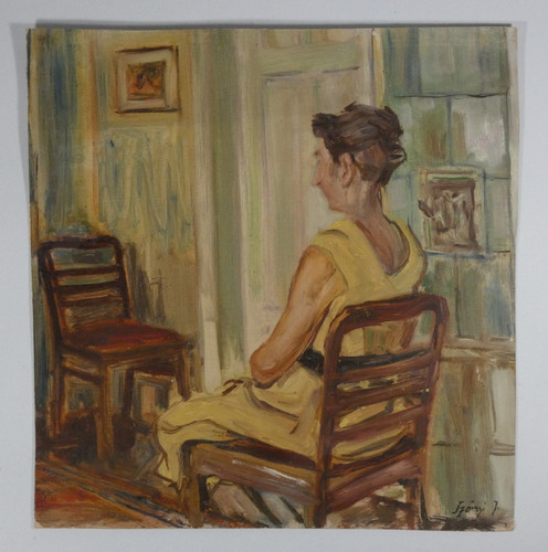 Dipinto olio istvan szönyi - dipinto,
