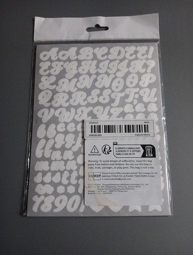 Fogli adesivi lettere - 15,