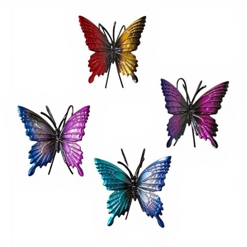 Farfalla metallo colorata - farfalla,