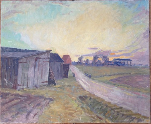 Quadro abendstimmung am - ad,