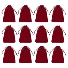 12pcs velvet gift - bags, 5x6"