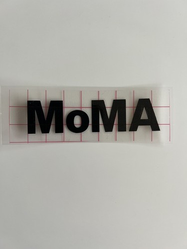 Adesivo logo moma - adesivo,