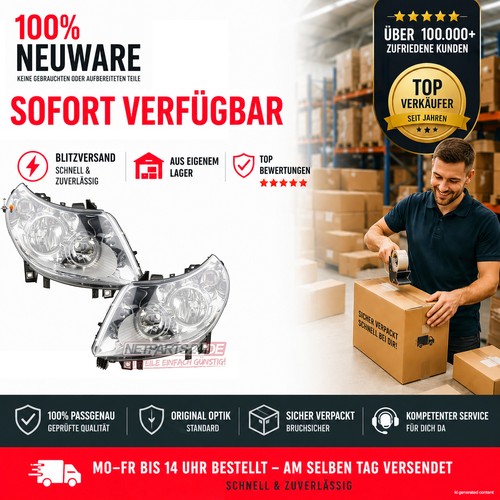 Set fari alogeni fiat ducato - fari,