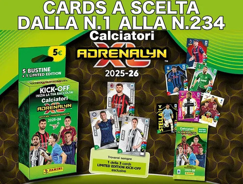 Panini calciatori adrenalyn - calciatori, xl