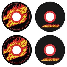Ruote per skateboard OJ 55 mm Flame Dot Mini Super Juice 78A Santa Cruz nere