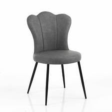 Tomasucci sedia charlotte old grey set da 4