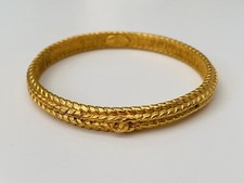 Bracelet jonc maille baroque