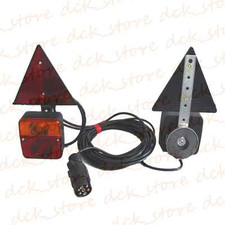 KIT LUCI MAGNETICHE FANALI POSTERIORI CARRELLO APPENDICE RIMORCHIO CARAVAN