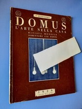 DOMUS L'ARTE NELLA CASA - N. 9 DEL SETTEMBRE 1929 ANNO II - DIRETTA DA GIO PONTI