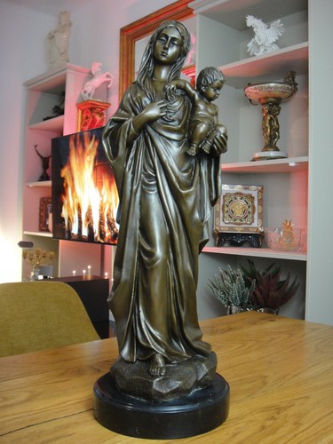 Statua bronzo madonna maria - bronzo,