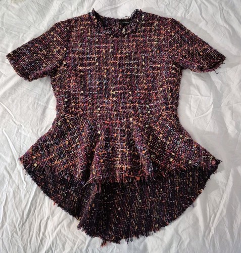 Top babydoll zara boucle - zara,