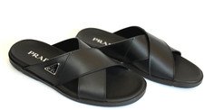 Prada sandali uomo pelle nera