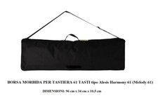 CUSTODIA BORSA MORBIDA per TASTIERA 61 TASTI mod Alesis Yamaha Casio 96x34x10cm