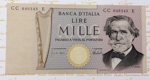 1000 lire giuseppe verdi - lire, 2°