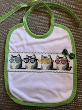 Bavetta bavaglino ricamo fatto