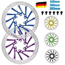  140/160/180/203mm Disco Freno per Bici 6 Fori Universale MTB XC Bici