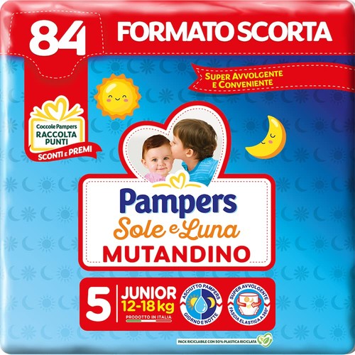 Pampers sole luna pannolino - e,