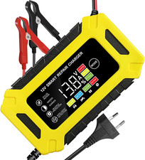 Caricabatterie Auto Moto 6A/12V Mantenitore Batteria Automatico Intelligente LCD