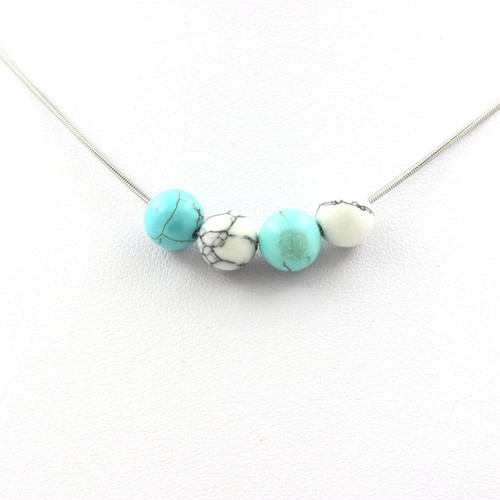 Collana perle turchese - perle,