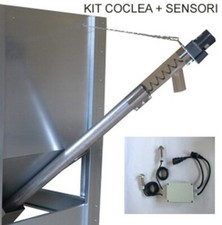 kit coclea con sensori lunghezza 2m fi. 80 mm – 25w  per travasare in stufa
