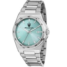 Orologio Maserati Velocità Slim r8853153002 Watch Acciaio Turchese 40mm Uomo