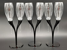 MOET & CHANDON SET FLUT A TULIPANO 3 COPPIE CON BASE METALLICA ( 2 )